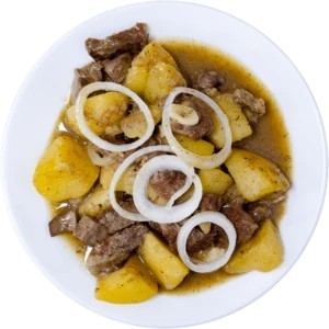 Kuyrdak with potatoes