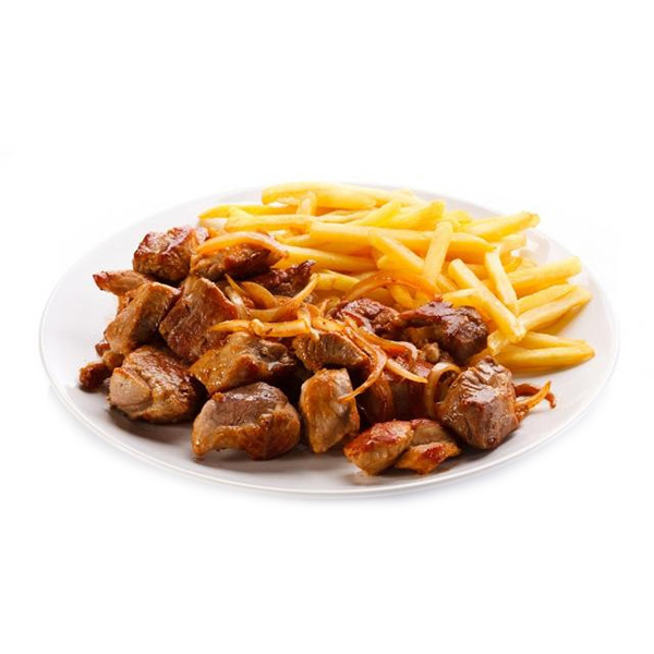 Basilic Fries with meat