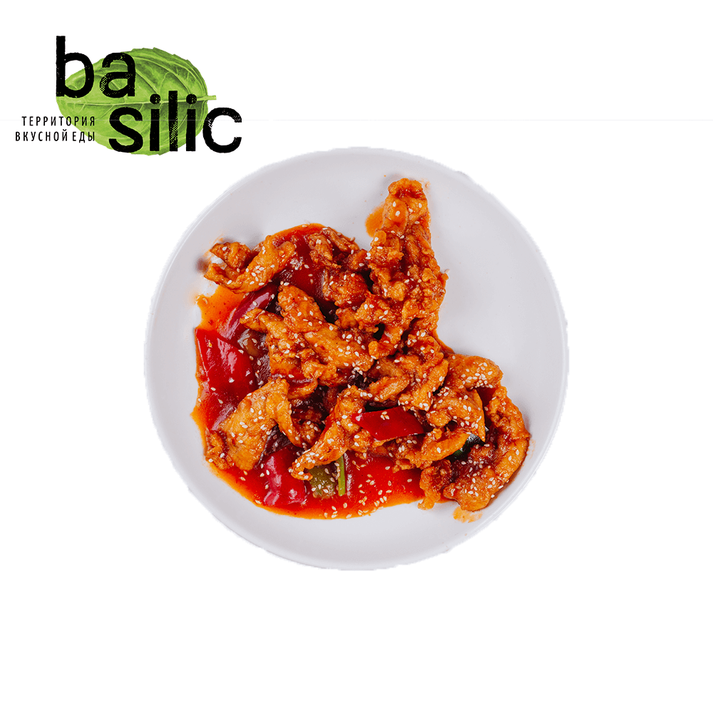 Basilic Chicken in sweet and sour sauce