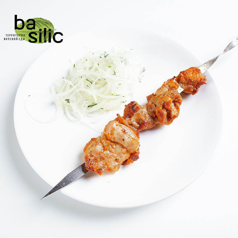 Basilic Shish kebab from legs