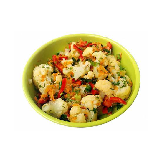 Kore salatası (brokoli, karnabahar, biber)