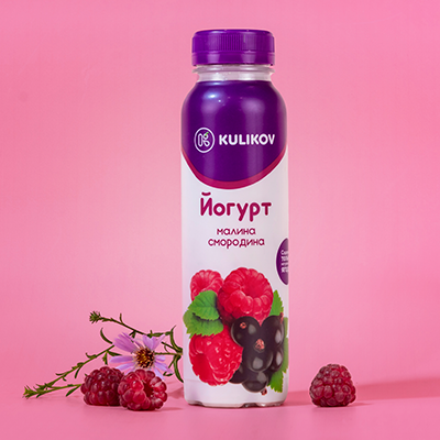 KULIKOV - Yogurt "Raspberry-currant" 1,8%