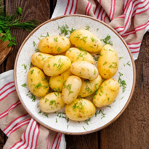 Boiled potatoes with butter 1 kg.