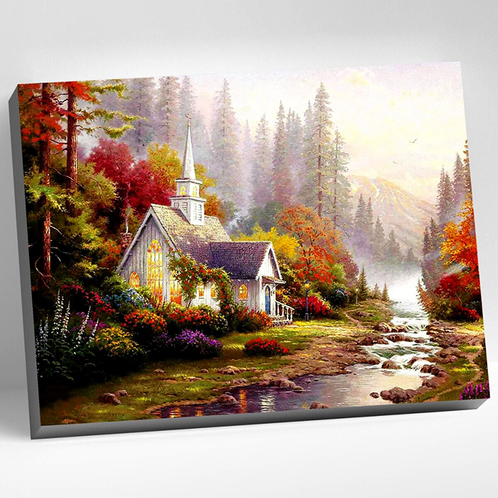 Painting by numbers (40x50) DREAM HOUSE (26 colors)