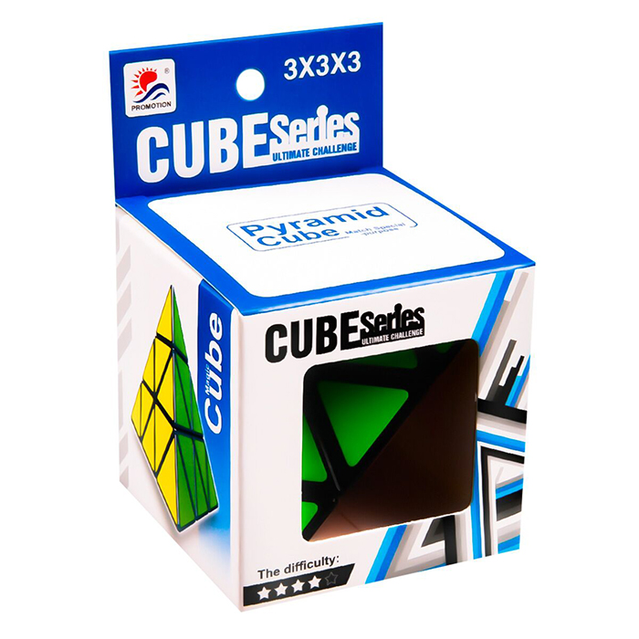 Рубик кубигі: пирамида пазлы (қара)