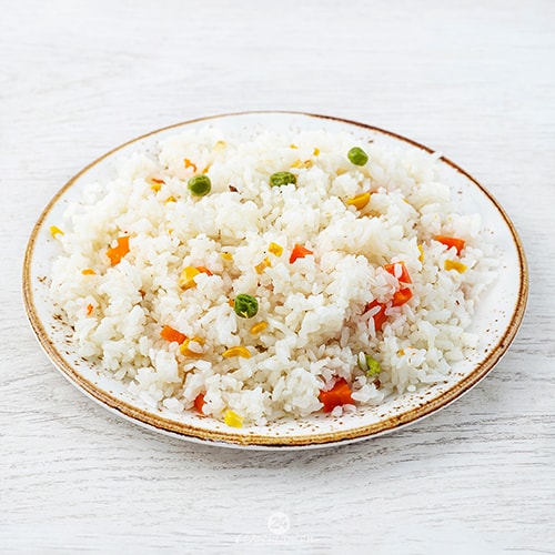 Gedämpfter Reis mit Gemüse 300 g