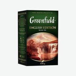 جرينفيلد، النسخة الإنجليزية، شاي أسود، أوراق سائبة، 100 جرام.