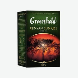 Greenfield Kenyan Sunrise siyah çay, yapraksız, 100 gr