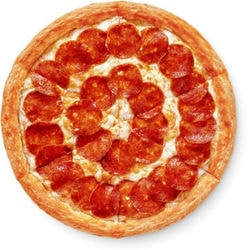 DODO 披薩「雙層義大利辣香腸」30 公分。
