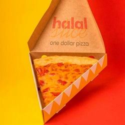 Halal-Pizzastück „Huge Margherita“