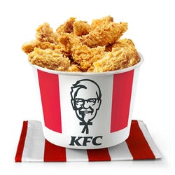KFC. KORB L 13 FLÜGEL UND 13 STREIFEN