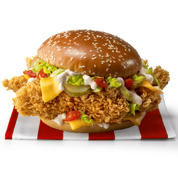 KFC. SANDERS MEGA BURGER (Original)