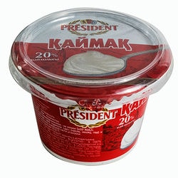 Сметана PRESIDENT 20% 200 г.