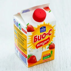 Йогурт Фудмастер BIO-S Құлпынай 2.9% 450 г.ТП.