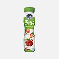 Foodmaster 草莓酸奶 1% 280 克。