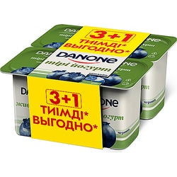 Yoghurt Danone Blueberry 2.5% 4 pcs. 120 g.