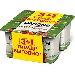 Yoghurt Danone Strawberry 2.5% 4 pcs. 120 g.