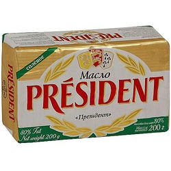 總統鹹奶油 80% 200 克。